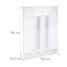 18 compartment plug in shelving unit