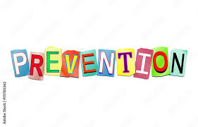 prevention word concept stock