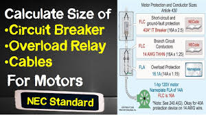 calculate size of circuit breaker