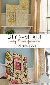 Fabric Diy Wall Art Tutorial Four