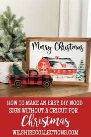 easy diy wood christmas sign wilshire