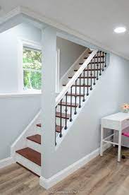 our basement staircase wall