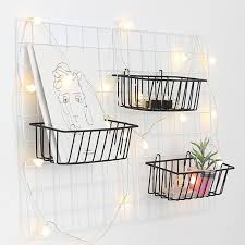 Black Wire Metal Wall Hanging Basket