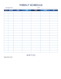 Weekly Work Schedule Template Free Magdalene Project Org