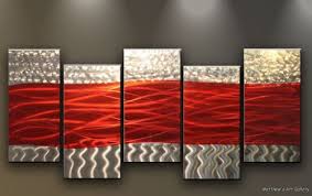 metal wall art contemporary abstract