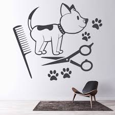 Dog Grooming Pet Wall Sticker