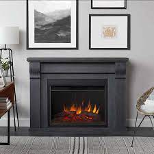 Real Flame Whittier Grand Antique Gray Electric Fireplace