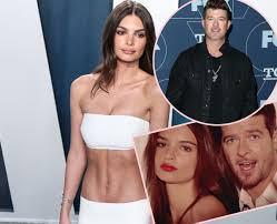 Emily Ratajkowski Claims Robin Thicke Groped Her 'Bare Breasts' During  Blurred Lines Shoot - Perez Hilton