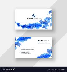 Abstract Blue Creative Business Card Template