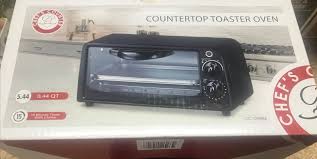 stainless steel toaster oven black by