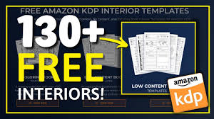 free amazon kdp low content interiors