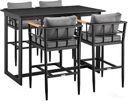 Orlando Outdoor Patio 5 Piece Bar Table