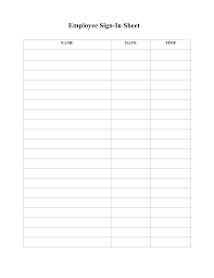 free sign in up sheet templates pdf