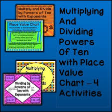 Multiplication And Division Of Powers Of Ten With Exponents 4 Activities