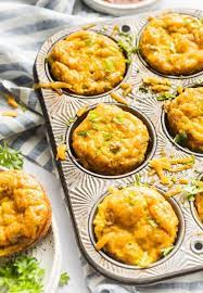 Beef Egg And Cheese Breakfast Cups gambar png