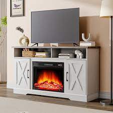 Tv Stand Electric Fireplace Combo Unit