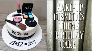 makeup cosmetics birthday cake design