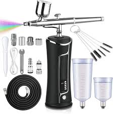 mking cordless airbrush kit with compressor display portable handheld rechargeable airbrush gun set for makeup painting cake decor nail art barbers