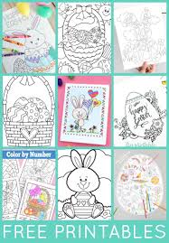 You can save your interactive online coloring pages that you have created in your gallery, print the coloring pages to your printer, or email them to friends and family. Free Easter Coloring Pages Happiness Is Homemade