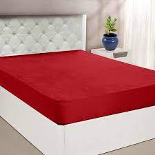 maroon polyester waterproof mattress