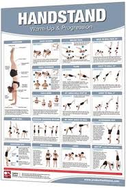 Handstand Fitness Posters Yoga Handstand Workout