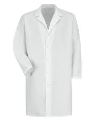 red kap lab coat with gripper