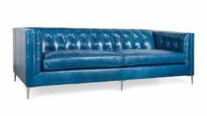 mid century modern leather sofa with