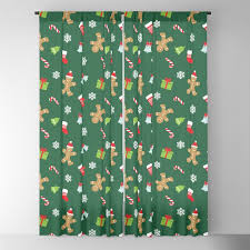 holiday pattern blackout curtain
