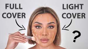 light and full coverage foundation