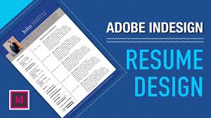 design a simple resume cv in indesign