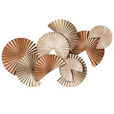 Silver And Bronze Disc Wall Art Lots