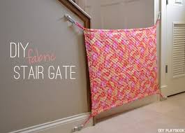 Diy Baby Gate Using Fabric