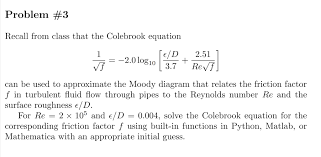 Colebrook Equation