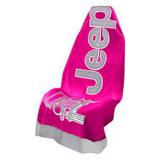 Towel 2 Go Pink Seat Cover With Jeep