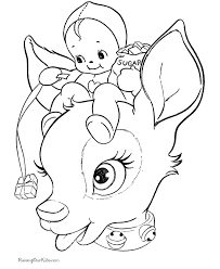 Are you a fan of coloring books? Cute Reindeer Christmas Coloring Pages