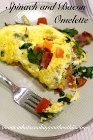 spinach and bacon omelette recipe