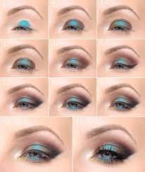 sooted eyes in turquoise and gold