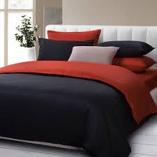 Black Duvet Cover Set Luxury Bedding
