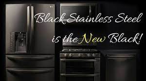 black stainless steel is the new color