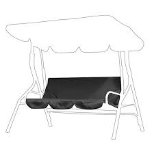 Black Patio Swing Chair Seat Cover