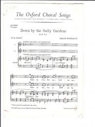 down by the sally gardens sheet