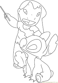Click on the free lilo and stitch colour page you would like to print, if you print them all you can make your own disney. Cute Lilo And Stitch Coloring Page For Kids Free Lilo Stitch Printable Coloring Pages Online For Kids Coloringpages101 Com Coloring Pages For Kids