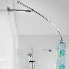 croydex curved shower curtain rail
