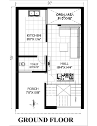 20x30 Duplex House Plans South Facing