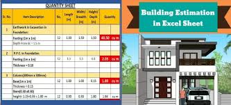 Building Estimate Format In Excel