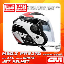 Givi Jet Helmet M30 2 Presto Xxl Graphic Racing White