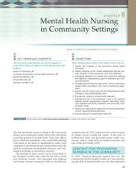 6 Mental Health Nursing In Community Settings Pages 1 14