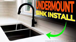 install an undermount kitchen sink