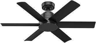 Once that has been settled, all you have to do is wrap the electrical box with a decorative box and run the electricity again. Hunter Fan Company 59613 Hunter Kennicott Indoor Outdoor Ceiling Fan With Wall Control 44 Matte Black Amazon Com