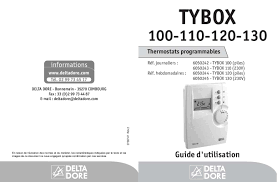Notice d'utilisation - DELTA DORE TYBOX 120 - DELTA DORE - Manuel et mode d' emploi